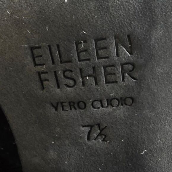 Eileen Fisher Knolls Suede & Recycled Stretch Knit Sock Block Heel Boot in Black - Picture 12 of 12
